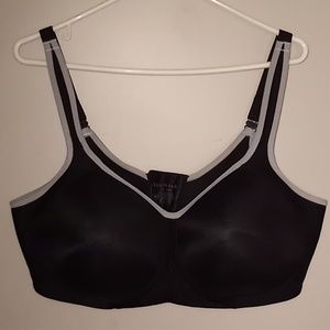 Vanity Fair Padded Black and Gray Bra Size 44D